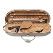 yinfente new 4/4 Violin Case with Straps 2 Bows Holder Strong Light Case for Carrying a Violin