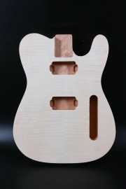Tele Electric Guitar Body Mahogany Maple wood DIY electric Guitar HH pickups Drill the bridge hole(wolf_2x)