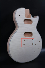 Tele Electric Guitar Body Mahogany Maple wood DIY electric Guitar HH pickups Drill the bridge hole(wolf_2x)