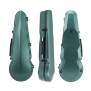 Yinfente Viola Case 16 inch Carbon Fiber Hard Viola Case Backpack Adjustable Neck Pad Ergonomic Design Green color
