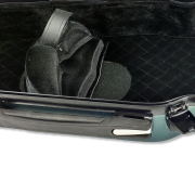 Yinfente Viola Case 16 inch Carbon Fiber Hard Viola Case Backpack Adjustable Neck Pad Ergonomic Design Green color