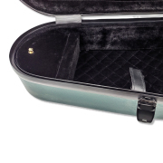 Yinfente Viola Case 16 inch Carbon Fiber Hard Viola Case Backpack Adjustable Neck Pad Ergonomic Design Green color