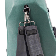 Yinfente Viola Case 16 inch Carbon Fiber Hard Viola Case Backpack Adjustable Neck Pad Ergonomic Design Green color