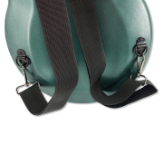 Yinfente Viola Case 16 inch Carbon Fiber Hard Viola Case Backpack Adjustable Neck Pad Ergonomic Design Green color