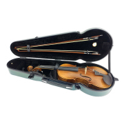 Yinfente Viola Case 16 inch Carbon Fiber Hard Viola Case Backpack Adjustable Neck Pad Ergonomic Design Green color