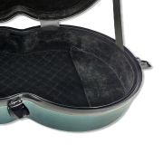 Yinfente Viola Case 16 inch Carbon Fiber Hard Viola Case Backpack Adjustable Neck Pad Ergonomic Design Green color