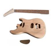 Electric Guitar Kit 22fret 24.75inch banana guitar neck SH Mahogany wood guitar body and a backplate-debianfreund