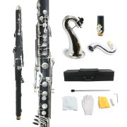 New Bass Clarinet Low Eb Flat Synthetic Wood Clarinet Pro Level Easy Blow-migramirez81