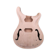 Mahogany guitar Body Bodies Replacement with Maple Cap Set in heel Semi Hollow