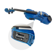 Yinfente Advanced Electric Acoustic Violin Color Blue 4/4 Maple Spruce Nice Tone Ebony Parts