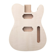 Yinfente Unfinished Tele Guitar Body 3 Pieces Mahogany Flame Maple Veneer HH body and 1piece Flame Maple Veneer Thinline body