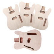 Yinfente Unfinished Tele Guitar Body 3 Pieces Mahogany Flame Maple Veneer HH body and 1piece Flame Maple Veneer Thinline body