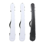 Yinfente Upright bass bow Case Carbon Fiber Bass Bow Box White and Black Box Strong