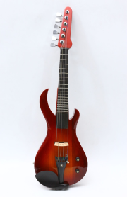 Yinfente Electric Violin 6 Strings Guitar Shape Solid Wood Ebony Fittings with case