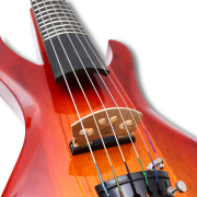 Yinfente Electric Violin 6 Strings Guitar Shape Solid Wood Ebony Fittings with case