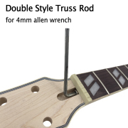 Guitar Neck 22 Fret 24.75 inch fully bound headstock black ebony Fretboard SG Heel Set in bretta_75