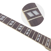 Guitar Neck 22 Fret 24.75 inch fully bound headstock black ebony Fretboard SG Heel Set in bretta_75