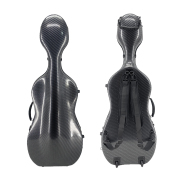 Yinfente Cello Case 1/2 Size Carbon Fiber Lightweight Cello Box with Combination Lock Wheels Straps Strong