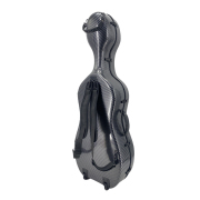 Yinfente Cello Case 1/2 Size Carbon Fiber Lightweight Cello Box with Combination Lock Wheels Straps Strong