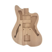 DIY Electric Guitar Body Mahogany Wood Bolt on Heel Unfinished Jazzmaster Style