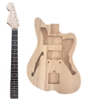 New Jazzmaster Electric Guitar Kit Mahogany Body 22 Fret Guitar Neck Guitar body Reversed Head