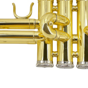 Yinfente Bb Standard Trumpet Set for Beginner Brass Student Trumpet Instrument With Hard Case Cleaning Kit White Gloves Glod