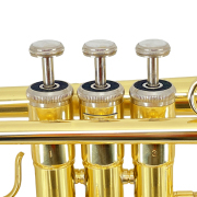 Yinfente Bb Standard Trumpet Set for Beginner Brass Student Trumpet Instrument With Hard Case Cleaning Kit White Gloves Glod