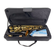 Yinfente Alto Saxophone Eb Black for Beginners Complete Saxophone Kit with Hard Case Mouthpiece Neck Strap Reeds Cleaning Kit Ideal for Students Professionals