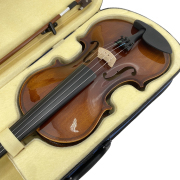 Yinfente 4/4 Full Size Violin Case Blue Nylon Waterproof Lightweight Portable Travel Carrying Bag with Plush Lining Dual Shoulder Straps Triangular Shape