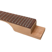Yinfente PRS style Electric Guitar Neck 24 Fret 25.5 inch Mahogany with Ebony Fretboard No Inlays Black Nut Set In Heel