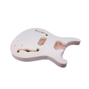 Yinfente 1set Electric Guitar Kit Guitar Neck 22fret 628 Semi Hollow Guitar Body Mahogany Flame Maple DIY guitar project