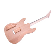 Yinfente Electric Guitar Kit 24fret 25.5inch Maple Jackson neck Rosewood fretboard Locking nut Reverse Triangle Inlays with binding and HH Floyd rose bridge Mahogany wood guitar body