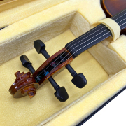 Yinfente 4/4 Full Size Violin Case Blue Nylon Waterproof Lightweight Portable Travel Carrying Bag with Plush Lining Dual Shoulder Straps Triangular Shape