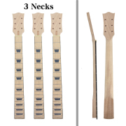 Yinfente New Guitar Neck Mahogany Maple Fretboard 22Fret 24.75inc Bolt On Block Inlay with black binding