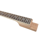 yinfente Unfinished guitar neck replacement 22Fret 25inch Mahogany Rosewood Fretboard