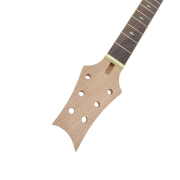 yinfente Unfinished guitar neck replacement 22Fret 25inch Mahogany Rosewood Fretboard