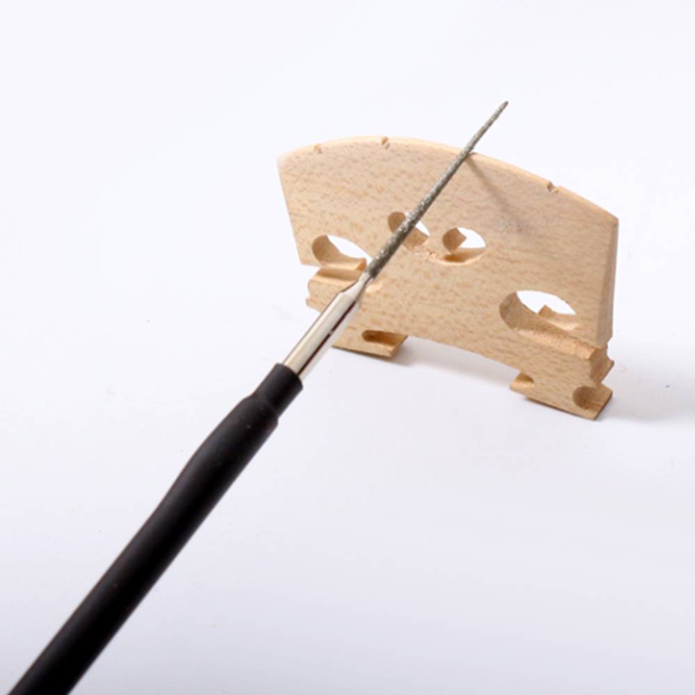 Yinfente cello parts and making tool 2 pieces cello bridge 2 set of cello middle soft strings 1 piece bridge tool of cut the string notches DIY cello making Temporary customized