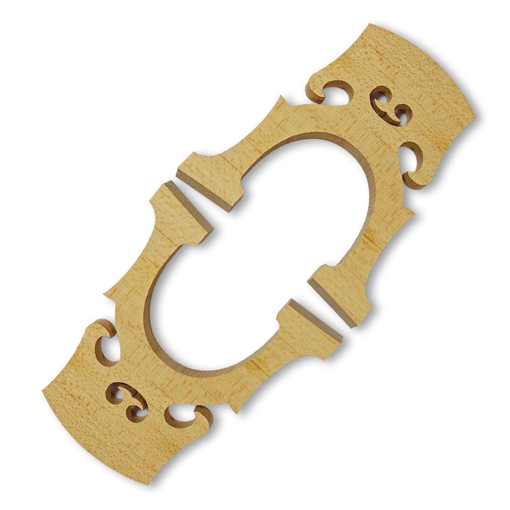 Yinfente cello parts and making tool 2 pieces cello bridge 2 set of cello middle soft strings 1 piece bridge tool of cut the string notches DIY cello making Temporary customized