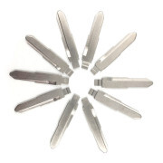 10Pcs/lot Type 68# Metal Blank Uncut Flip KEYDIY/VVDI/JMD Remote Key Blade