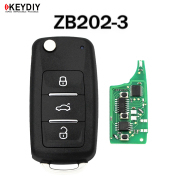 5pcs KD ZB202-3 ZB202-4 KEYDIY KD ZB Smart Key Keyless Go Remote Car Key Remote for KD-X2 KD-MAX
