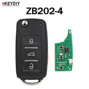 5pcs KD ZB202-3 ZB202-4 KEYDIY KD ZB Smart Key Keyless Go Remote Car Key Remote for KD-X2 KD-MAX