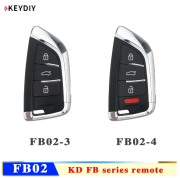 5pcs KD FB02-3 FB02-4 KEYDIY FB-Series 3/4 Buttons General Garage Door Remote for KD900 URG200 KD-X2/KD MINI Remote Generater
