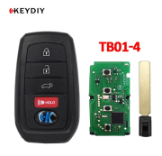 5pcs KD TB01-3/4/5/6 PUniversal KEYDIY Smart Key Remote Control With 8A Transponder Chip For Toyota Corolla RAV4 Camry/Lexus Car Keys