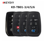 5pcs KD TB01-3/4/5/6 PUniversal KEYDIY Smart Key Remote Control With 8A Transponder Chip For Toyota Corolla RAV4 Camry/Lexus Car Keys