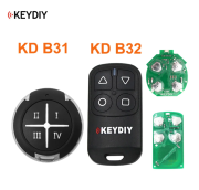 5pcs KD B31 B32 KEYDIY lot 4 Buttons General Garage Door Remote for KD900 URG200 KD-X2/KD MINI KD200 MINI Remote Generater