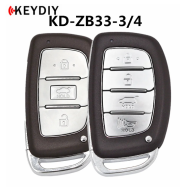 5pcs KD ZB33-3/4 KEYDIY Smart Key ZB Series Remotes Multiple Models for KD-X2 KD-MAX Programmer Replacement for Hyundai Car Keys