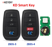 5pcs KD ZB35-3 ZB35-4 Original KEYDIY Universal Smart key for Toyota Style Remote Control for KD-X2 KD-MAX