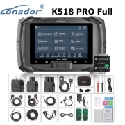 Lonsdor K518 PRO Full Version Programmer with LT20 Smart Key for Toyota FP30 Cable for Nissan BCM Cable FCA 12+8 JLR ADP Adapter