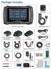 Lonsdor K518 PRO Full Version Programmer with LT20 Smart Key for Toyota FP30 Cable for Nissan BCM Cable FCA 12+8 JLR ADP Adapter