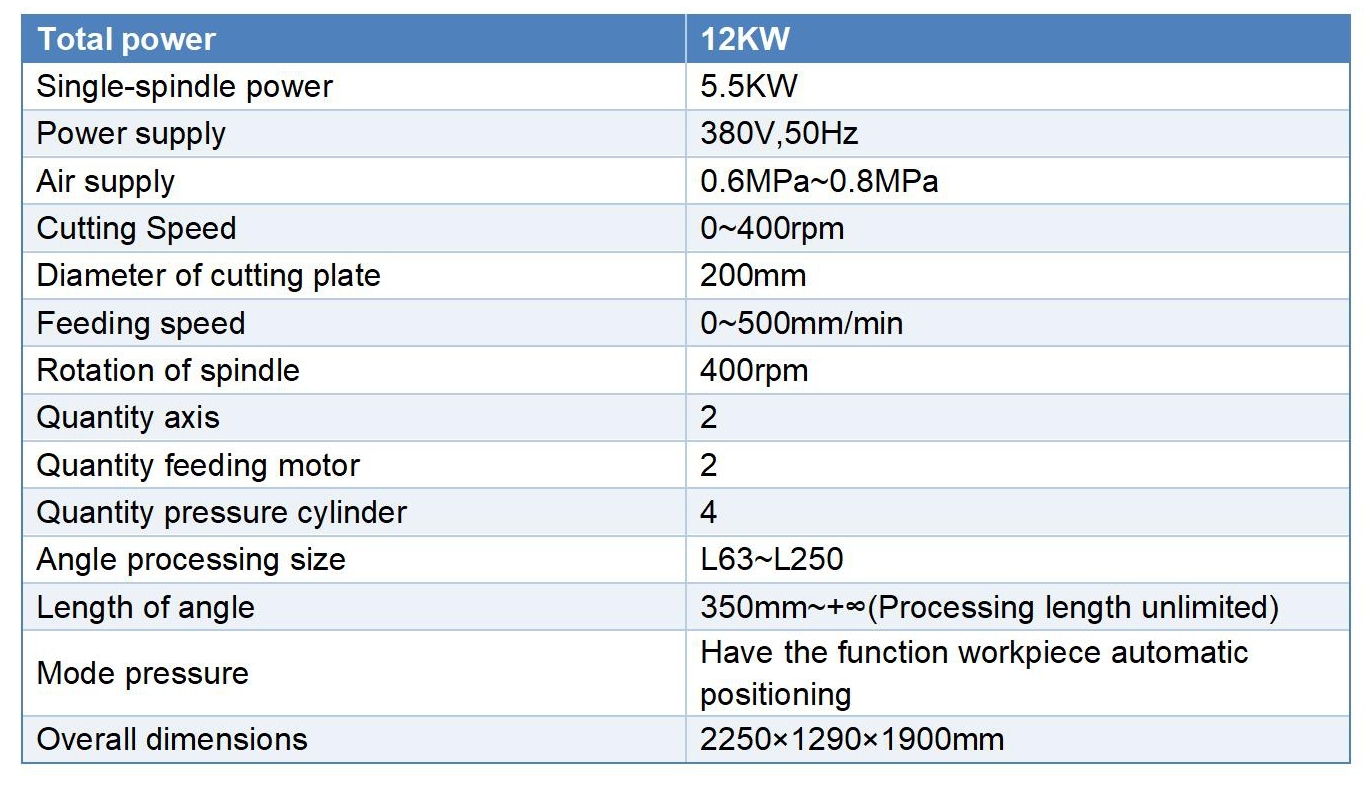 Angle Processing Machine-CNC Angle Cutting Machine For Milling Angle Steel Heel Back